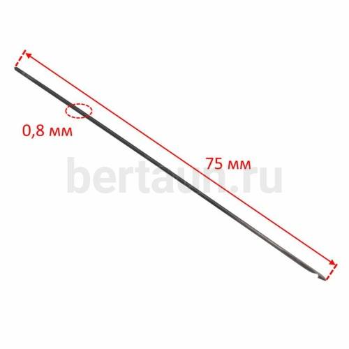Крючок № 1 шило для ручной прошивки каленый лопаточный d 0.8