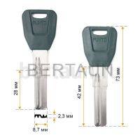 Заг.для ключ. PUNTO 2P 28 мм (зеленый) (SC-A04)  №723