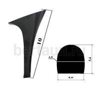 Каблуки № 118 LY 6259 черный лаковый (столбик высота 10 см)