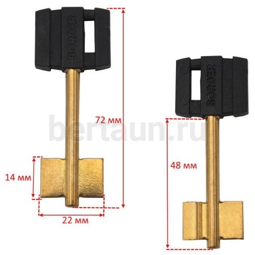 Заг.для ключ. БОРДЕР 065-02 (БОРДЕР-2) (13,8*72)  DV1176  №384 