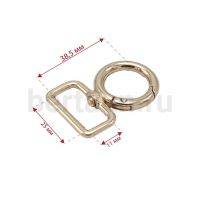 Карабин №152 металический карабин для сумки GFM С-4938  25 мм золото