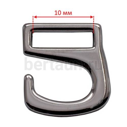 Крючки для босоножек 10 мм. черный никель