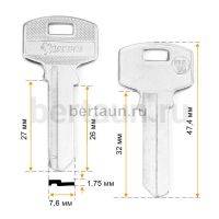 Заг.для ключ. BUL6D_BUL6_x_ Bulat (H-232)  англ. №591 