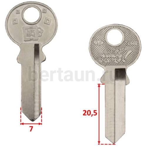 Заг.для ключ. TL 9R  _TRI3I_TR9_TL9R_TRC10L TriCircle англ.№160