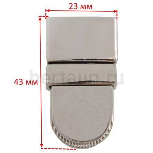 Замок портфельный № 38 RZJ131140 GFM никель