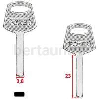 Заг.для ключ. SOLEX Финка квадрат (23*3,7*2,4 мм)№375 (НЕ латунь)