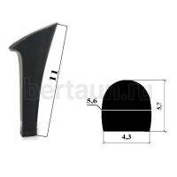 Каблуки № 124  LY 9258 черный столбик  (высота 11 см)