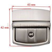 Замок портфельный № 49 С072-1 BERT (А 899 ЛТ) мат.никель