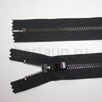 МОЛНИЯ №174 МЕТАЛЛ Т5 для сапог ТЁМ. НИКЕЛЬ  30 см YKK