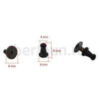 Фурнитура №49  кнопка кабурная для сумок и ремней  4*8 мм тем.никель 10 шт/уп BERT