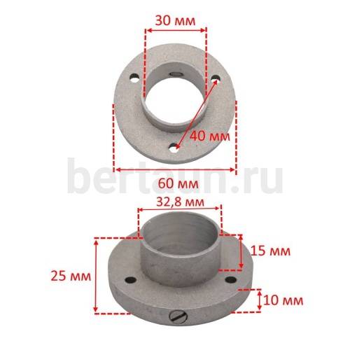 Инстр. №156 держатель полировочных щёток дюраль
