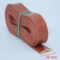 Ручки сумочные ПЛОСКИЕ № 68 2,5см*2м кирпичный гладкий блеск