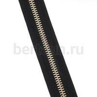 Молния рулонная  № 70 МЕТАЛЛ золото Т8  черный  GM