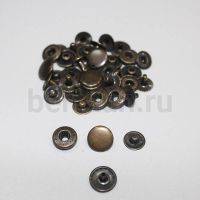 Кнопка № 1 D 12,5 мм  ALFA  (10 шт/уп) антик