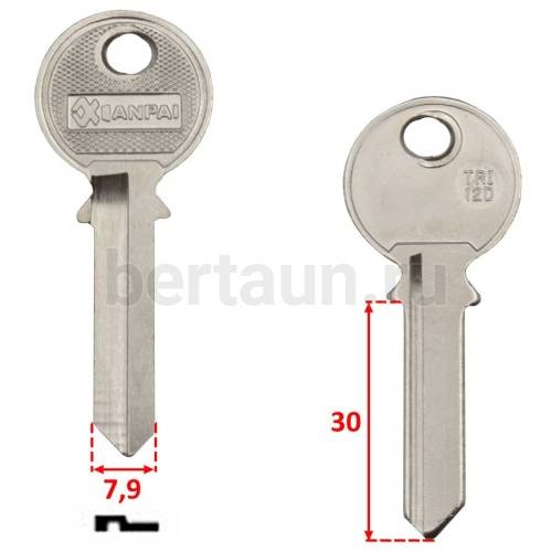 Заг.для ключ. TL 8  _TRI12D_TR8R_TL8_TRC66 TriCircle англ. №157