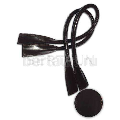 Ручки сумочные готовые 65см №  2 полиурет. тем.корич ЛАК