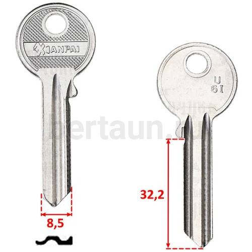 Заг.для ключ. U 6Л  U6I_U6S_UL055_UNL6L_Универсал англ. № 165 