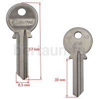 Заг.для ключ. KAC 451_KSP1S/45S1_RUS1R_KSK1_Каспийск англ. лев.(SR XR-1)№ 90 