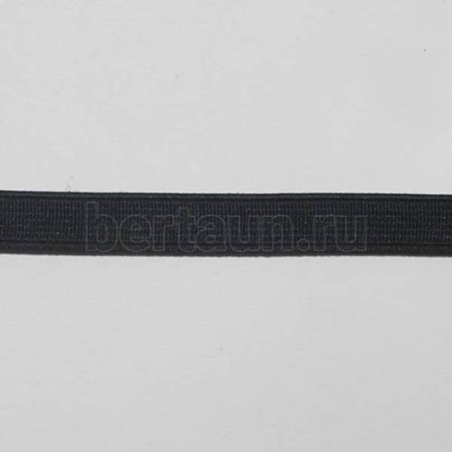 Резинка  10 мм башмачная (чёрная ) Италия ширина 