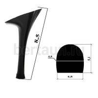 Каблуки №  21 LY 4199 черный лаковый (высота 8 см)