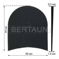 Набойка № 157  BAOMA арт.B101LT черный 6,5 мм-1.8 мм