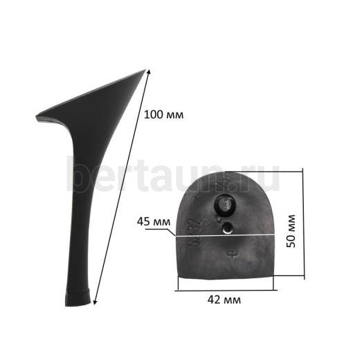 Каблуки № 127 LY 5232 черный матовый.(высота 10 см)