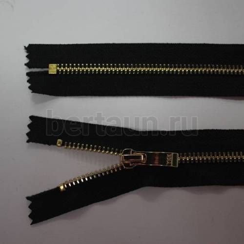 МОЛНИЯ №169 МЕТАЛЛТ5 для сапог ЗОЛОТО 45 см YKK