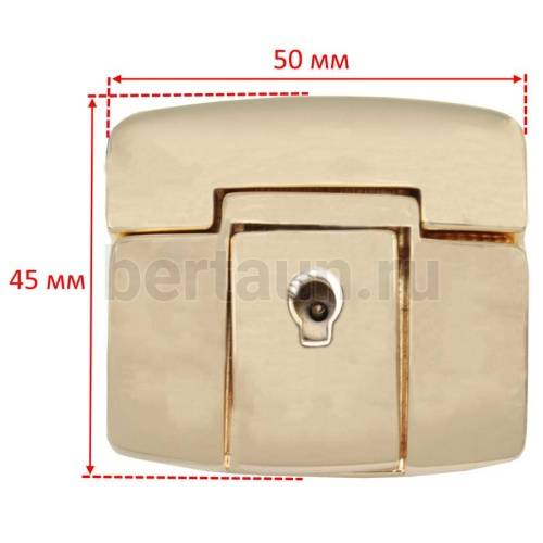 Замок портфельный №166 С155 BERT золото