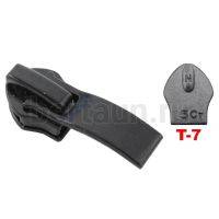 Замок-бегунок №127 спираль Т7 BERT ВОЛНА черный