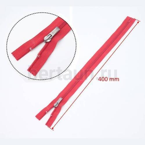 МОЛНИЯ №238 обувная DIZIP Декоративн. Т7  40 см красная