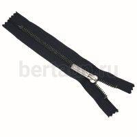 МОЛНИЯ №284 универсальная МЕТАЛЛ Т5 т.никель 16см т.синий