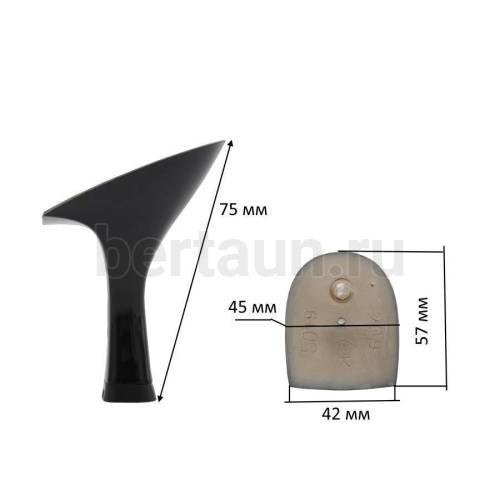 Каблуки № 116 LY 5019 черный лаковый (высота 7.5)