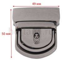 Замок портфельный №144 С081 BERT тем.никель 