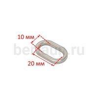 Рамка № 68 щель овальная сумочная GFM 90605-20 мм никель 