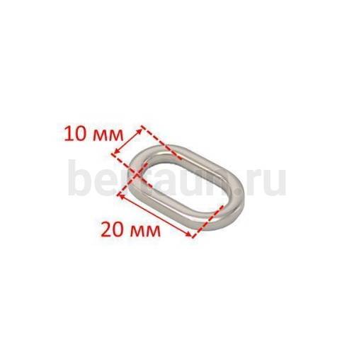 Рамка № 68 щель овальная сумочная GFM 90605-20 мм никель 