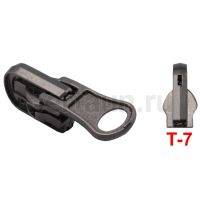 Замок-бегунок № 62  на спираль Т7 ПЕРЕКИДНОЙ BERT автомат темный никель