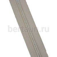 Молния рулонная №  80 МЕТАЛЛ никель Т5 GFM D832 серо-бежевая