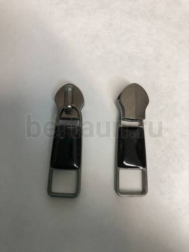 Замок-бегунок № 66 на спираль Т8  без фикс. BERT темн. никель 