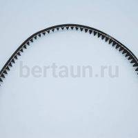 Рант №17 декорат прямой 4 мм черный с белой прошивкой