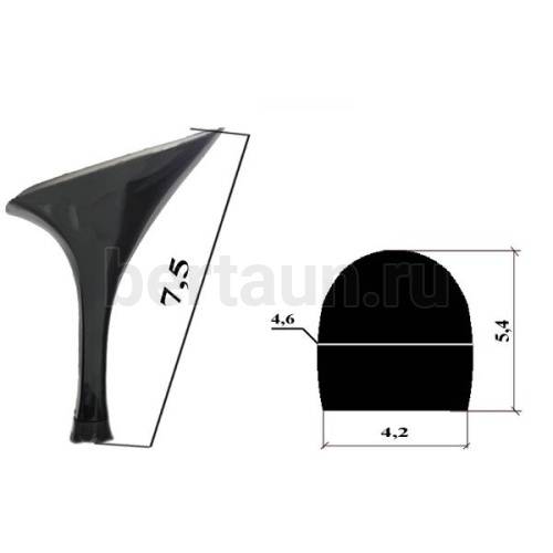 Каблуки №  47 LY 5083 черный лаковый (высота 7,5см)