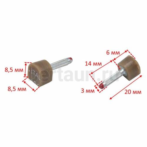 ARCHITAK  набойки № 1  р 00 р.8.5*8.5 мм /389.5 бежевый