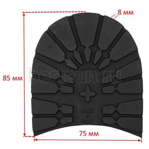 Набойка № 148 DUNLOP (ТАНК)  р. 39-40  8 мм черный  
