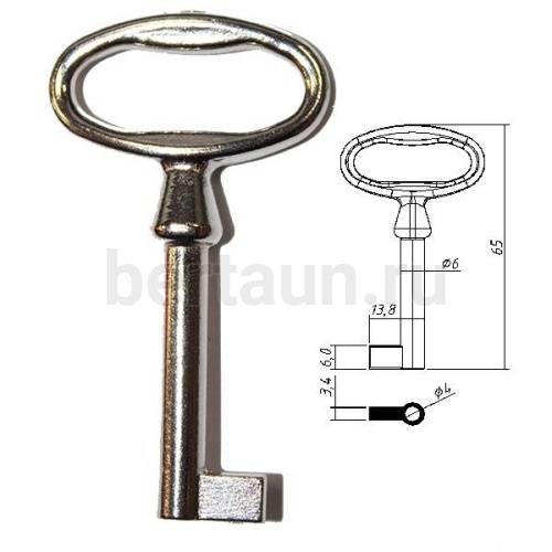 Заг.для ключ. МЕБЕЛЬНЫЙ-2   DV2060  №450 