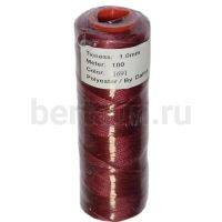 Нитки вощеные №78 d1мм 100м.для ручной прошивки т. розовый 1691 DAFNA