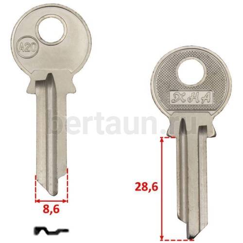 Заг.для ключ. KAC 2 _452D_KSP2D/45D2_KAP1_KSK2_Каспийск англ.№175 