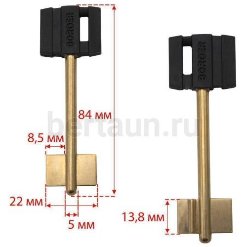 Заг.для ключ. БОРДЕР 088  (БОРДЕР-3)  (13.8*84)  DV0558  №432 