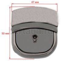 Замок портфельный №157 С637 BERT тем.никель