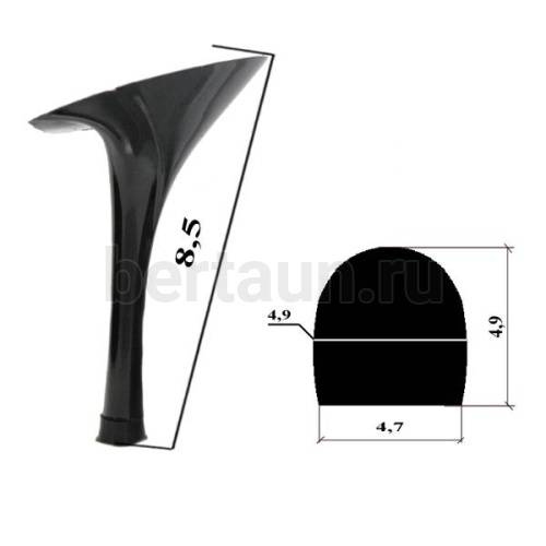 Каблуки №  59 LY 5151 черный лаковый (высота 8,5 см)