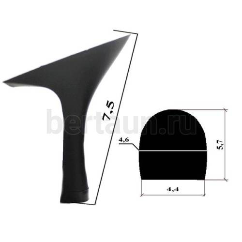 Каблуки №  54 LY 6124 черный матов.(высота 7,5 см)