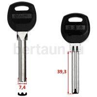 Заг.для ключ. CANAS PSNJ 1P/SAN-1P SANJIN пол. 2 паза узк(7.5x40мм) D-159 №420 